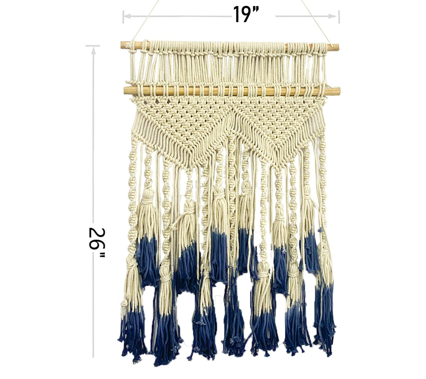 Macrame Wall Hanging Tapestry Wall decor 48cm(W) x 66cm(L)